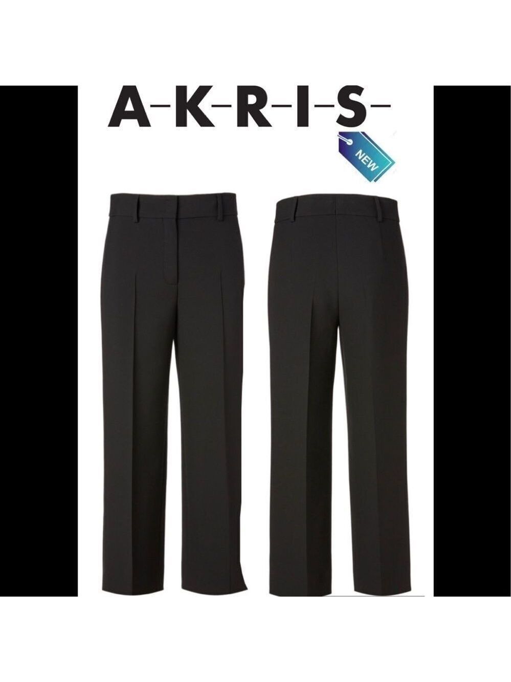 Akris Punto Pants in steel colour size 42 NWT